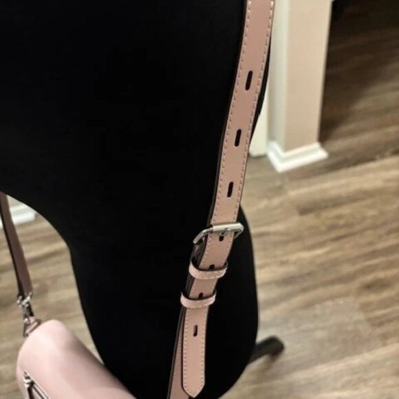 Rebecca Minkoff Astor Saddle Ballet Slipper Pink Crossbody Bag NWT - Picture 3 of 9